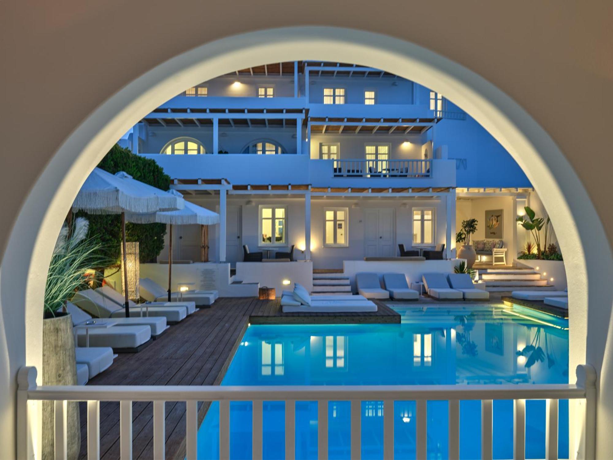 Stelia Mare Boutique Hotel Náousa Eksteriør bilde