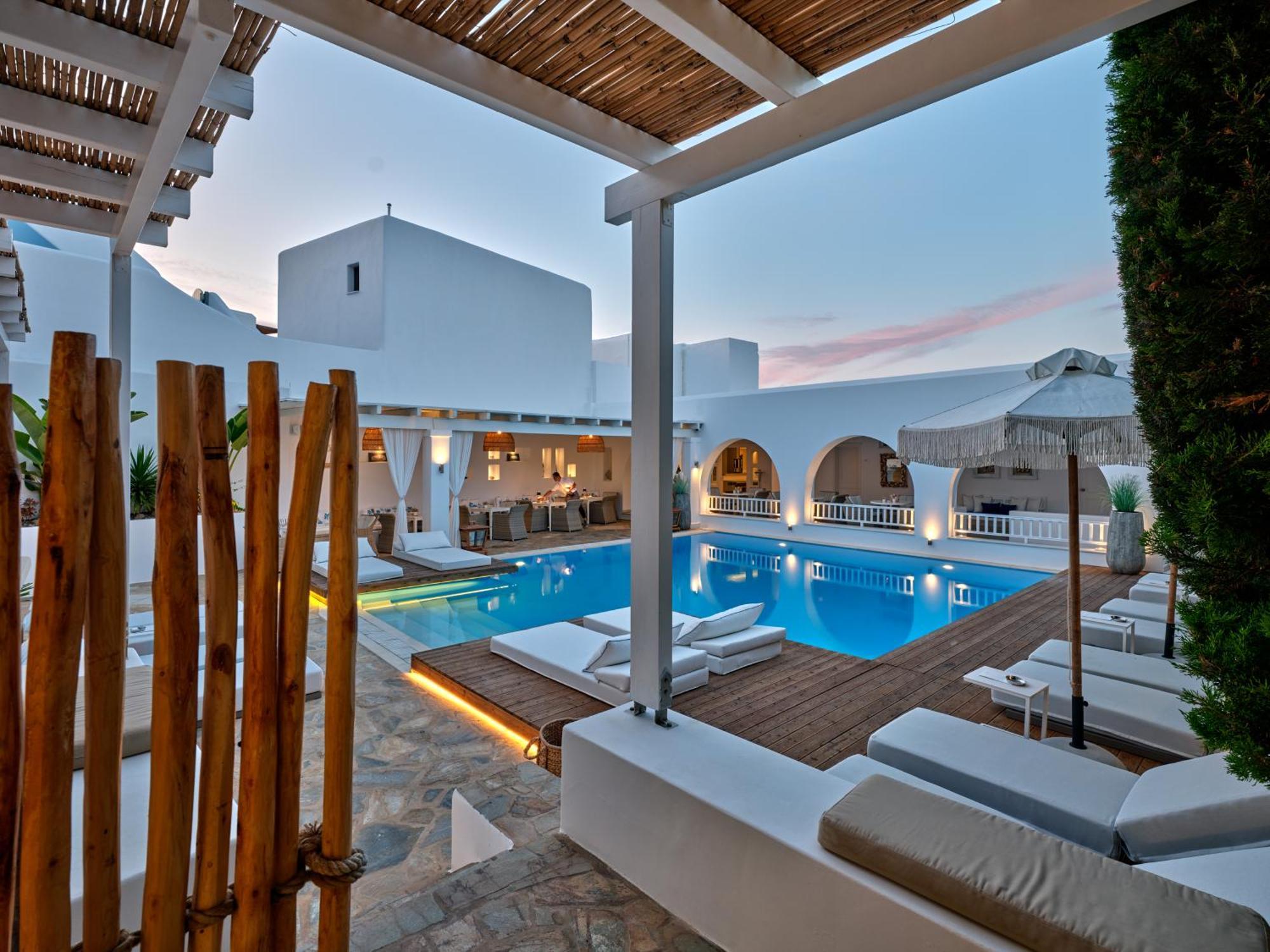 Stelia Mare Boutique Hotel Náousa Eksteriør bilde